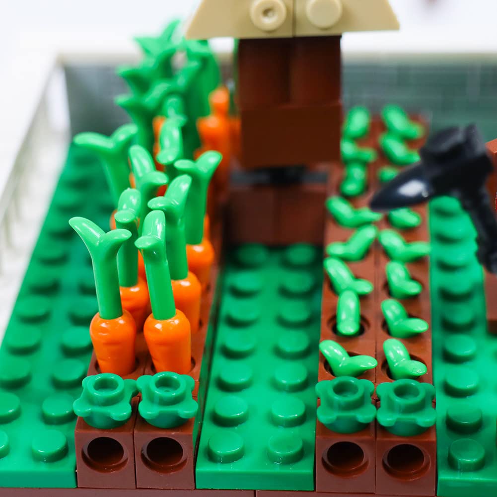Hgkj Toy Brick-Halloween Guardian Carrot Building Block Set-100% Compatible With All Major Brands-Suitable For Birthday Gifts And Halloween Surprises(Turnip Guard Station)