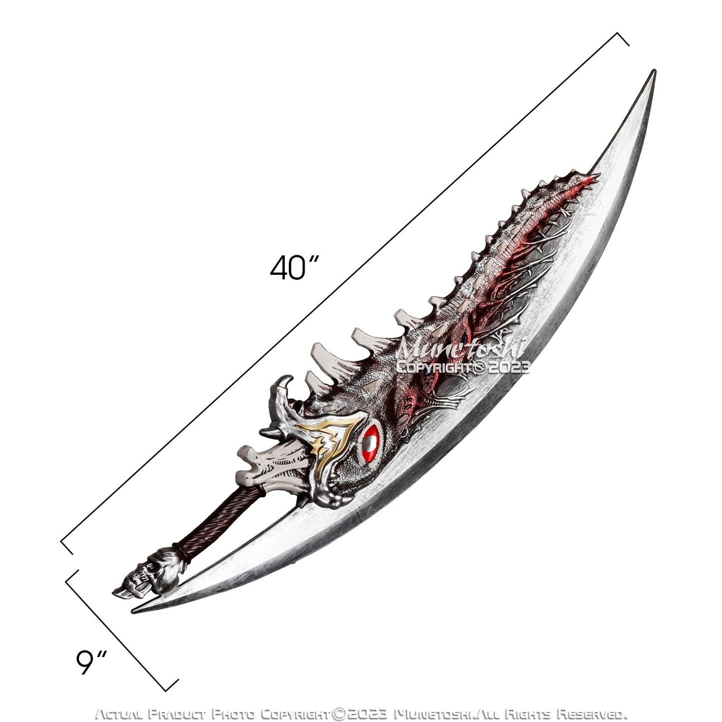 Munetoshi 40  Foam Sparda Devil Arm Dante Cry decorative replica blade Fantasy Horror Video Game Cosplay Prop