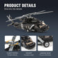 DAHONPA UH-60 Black Hawk Helicopter Building Blocks Set, 660+ Pieces, Plastic Toy for Kids and Adults