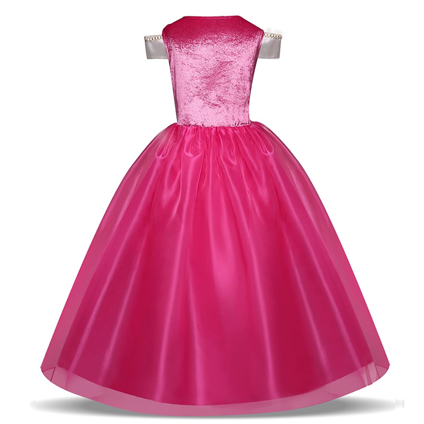 Gjdamfd Little Girls Elegant Pink Princess Dress Up Clothes Halloween Birthday Party Costumes Kids Girls Dresses 3-4T