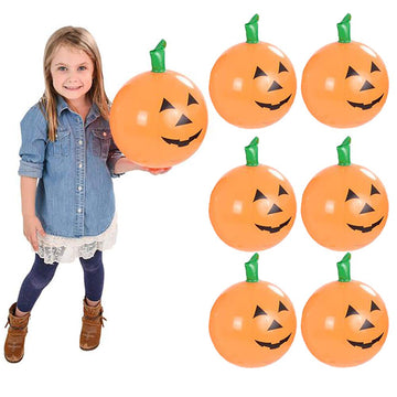 The Dreidel Company Halloween Pumpkin Inflatable Decorations, 16' Tall (6-Pack) Halloween Decor, Halloween Pumpkin Toy
