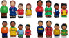 Get Ready Kids Multicultural Famly Figures Set Of 16, 5', Multi, 624