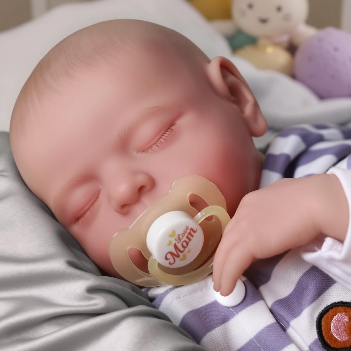 Adfo Realistic Reborn Baby Dolls Boy - 20 Inches Lifelike Baby Doll With Full Body Vinyl, Sleeping Newborn Baby Dolls Gift Toy F