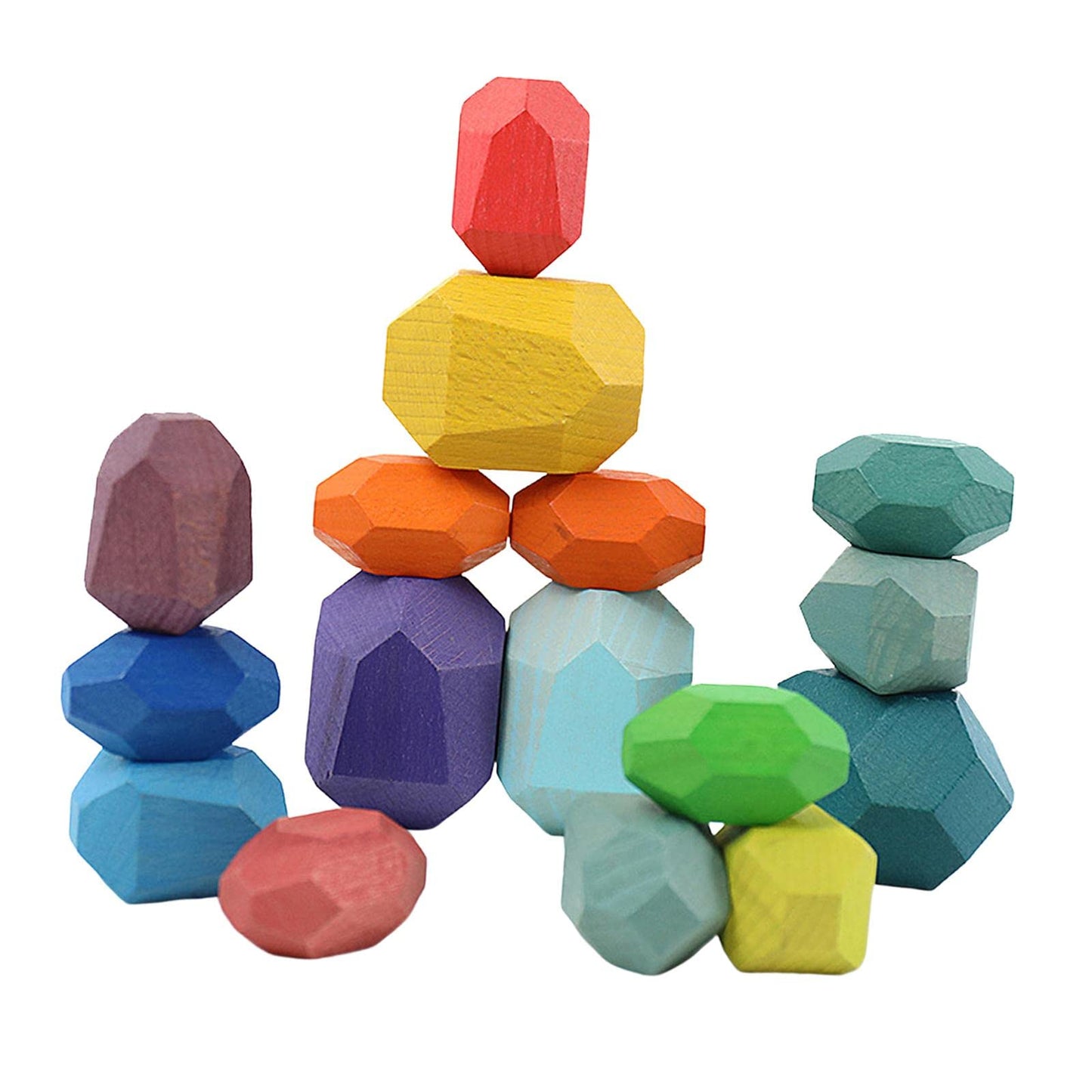 Enakshi Wooden Balancing Stacking Stones Montessori Puzzle Toys For 3 Years Up Style A|Toys & Hobbies | Educational | Other Educ