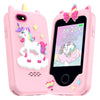 Nikuku Kids Smart Phone for Girls, Christmas Birthday Gifts for Girls 3-8 Year Old, Toddler Play Cell Phone Toys with Puzzle Gam