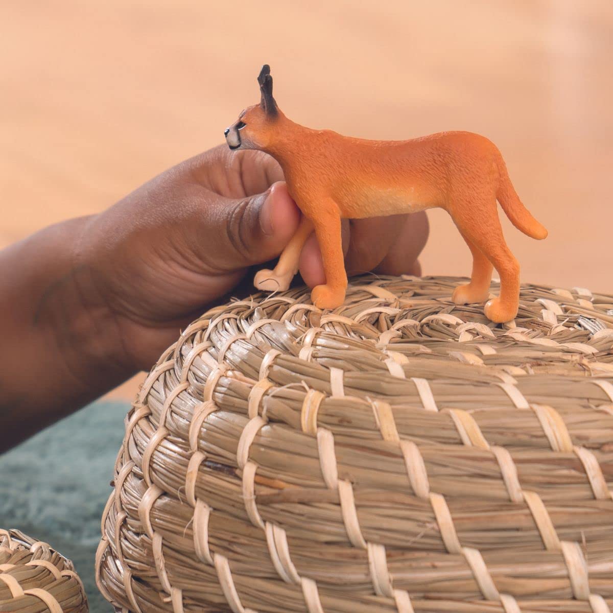 Schleich Wild Life Realistic Female Caracal Toy Figurine - Authentic And Highly Detailed Animal Toy, Durable For Education And Fun Play, Perfect Toy For Boys And Girls, Ages 3+