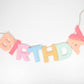 Meri Meri Felt Happy Birthday Garland (3.2m with excess cord - Pack of 1)