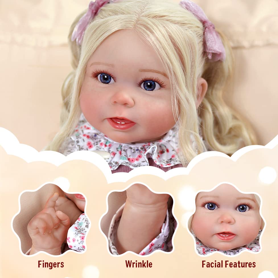 Babeside Lifelike Reborn Baby Dolls - 20'' Realistic Baby Dolls Soft Body Real Life Baby Dolls Girl With Gift Box For Kids Age 3+