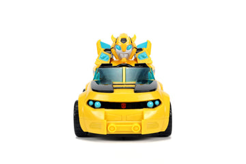 Jada Toys Transformers Rescue Bots Academy Bumblebee RC Car - Plastic, Radio Control, Model 30853, Perfect for Kids and Adults