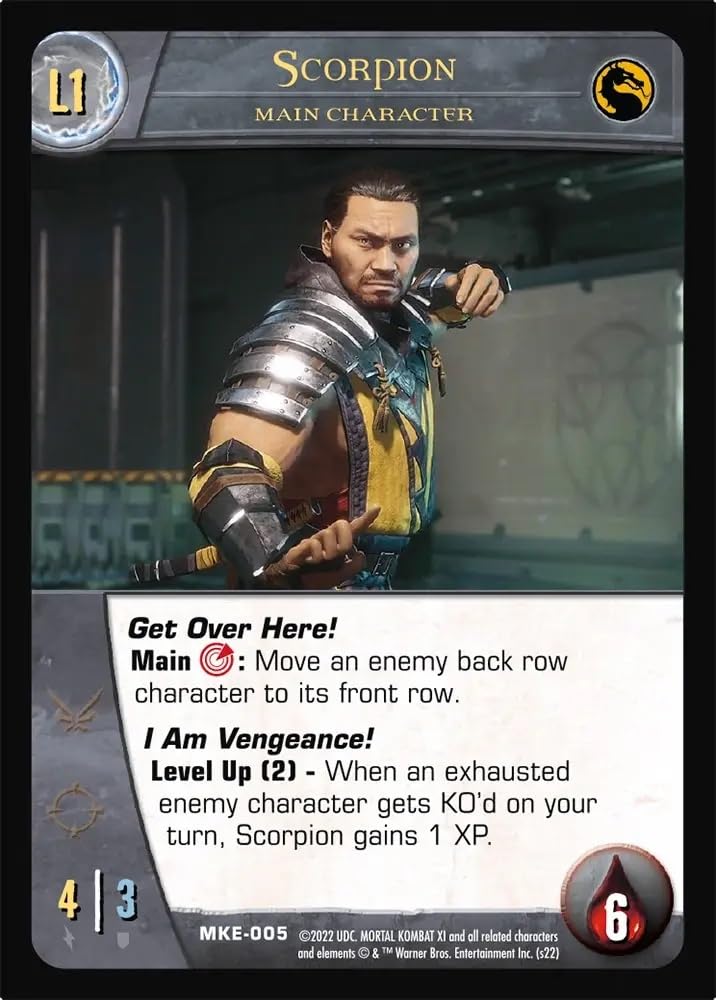 Upper Deck Vs. System: Mortal Kombat 11 Trading Card Game - Multi, Cardstock, Model 96297
