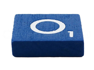 Cleverdelights 100 Wood Letter Tiles - Blue Color - Complete Set - Game Replacement Weddings Crafts Scrapbooking