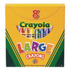 Crayola Large Crayons in Tuck Box, Assorted Colors, Set of 8