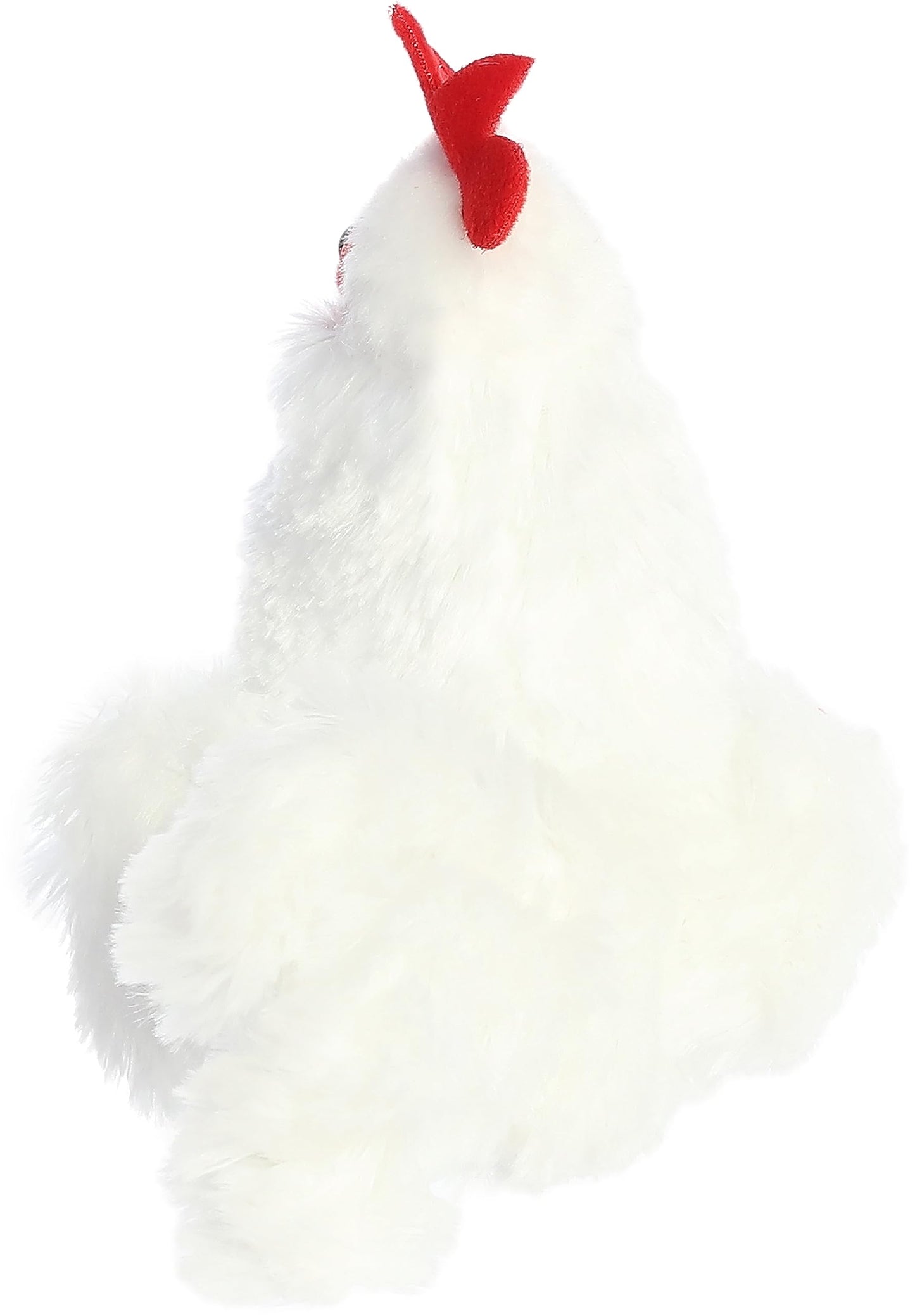 Aurora® Mini Flopsie™ Chicken Stuffed Animal, 5.5" White, Soft Polyester, Ideal for Kids and Families