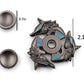 Mtele Fidget Spinner Metal Hand Spinner Edc Adhd Focus Toy Ultra Durable High Speed Anxiety Relief Toy,Black Fox