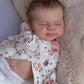 Zero Pam Realistic Reborn Baby Dolls Girls with Hair, Lifelike 18 Inch 45 CM Full Body Soft Vinyl Newborn Sleeping Toddler Girl