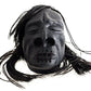 Loftus Mini Shrunken Head Hanging Halloween 3' Decoration Prop, Black