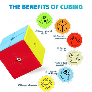 Irrdfo 2X2 Speed Cube, 2X2 Cube Game Toys