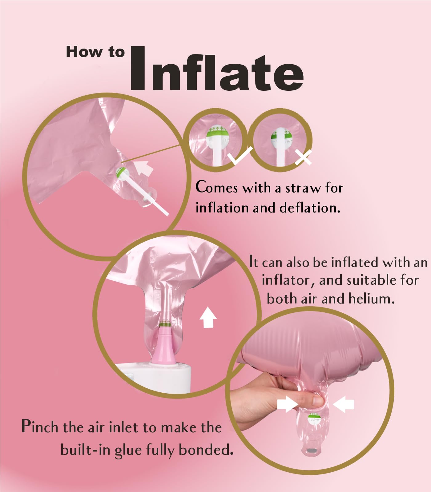 Suwen Pink 40 Inch 1-Piece Number Balloon 0-9, Mylar Birthday Party Decorations For Women, Jumbo Foil Anniversary Party Supplies