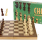 Regal Games Wooden Chess Sets For Adults With Folding Chess Board (15 X 15) & Wood Chess Pieces | Travel & Portable Table Games For Fun Family Game Night