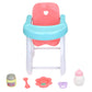 JC Toys Lil Cutesies 9 All Vinyl Baby Doll Feeding Time Gift Set| Posable and Washable | Removable Outfit | High Chair and Feeding Accessories Ages 2+