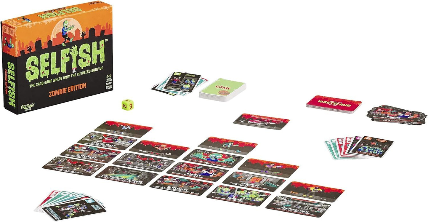 Ridley's Zombie Edition Card Game - Fun Party Game for 2-5 Players, Ages 7+, Multi Color, Model GME028