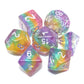 Dice DND Dice Set Glitter Rainbow Dice Fit Dungeons and Dragons D&D RPG Role Playing Game Pathfinder MTG Table Game Transparent