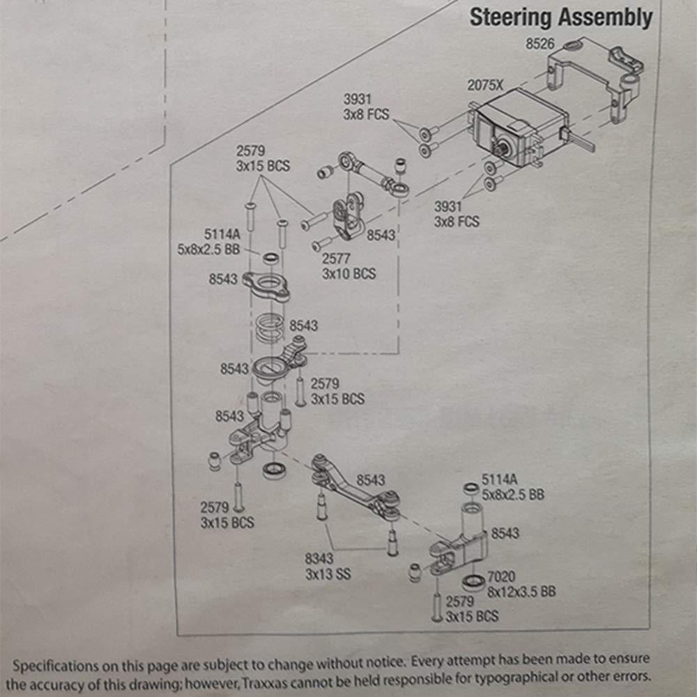 VITAVON & VOTACH RC Parts Aluminum CNC Servo Steering for UDR Traxxas Unlimited Desert Racer 1:7#8543