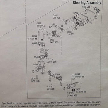 VITAVON & VOTACH RC Parts Aluminum CNC Servo Steering for UDR Traxxas Unlimited Desert Racer 1:7#8543
