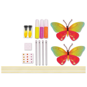 Creativity For Kids Butterfly Wind Chime Mini Craft Kit , Red