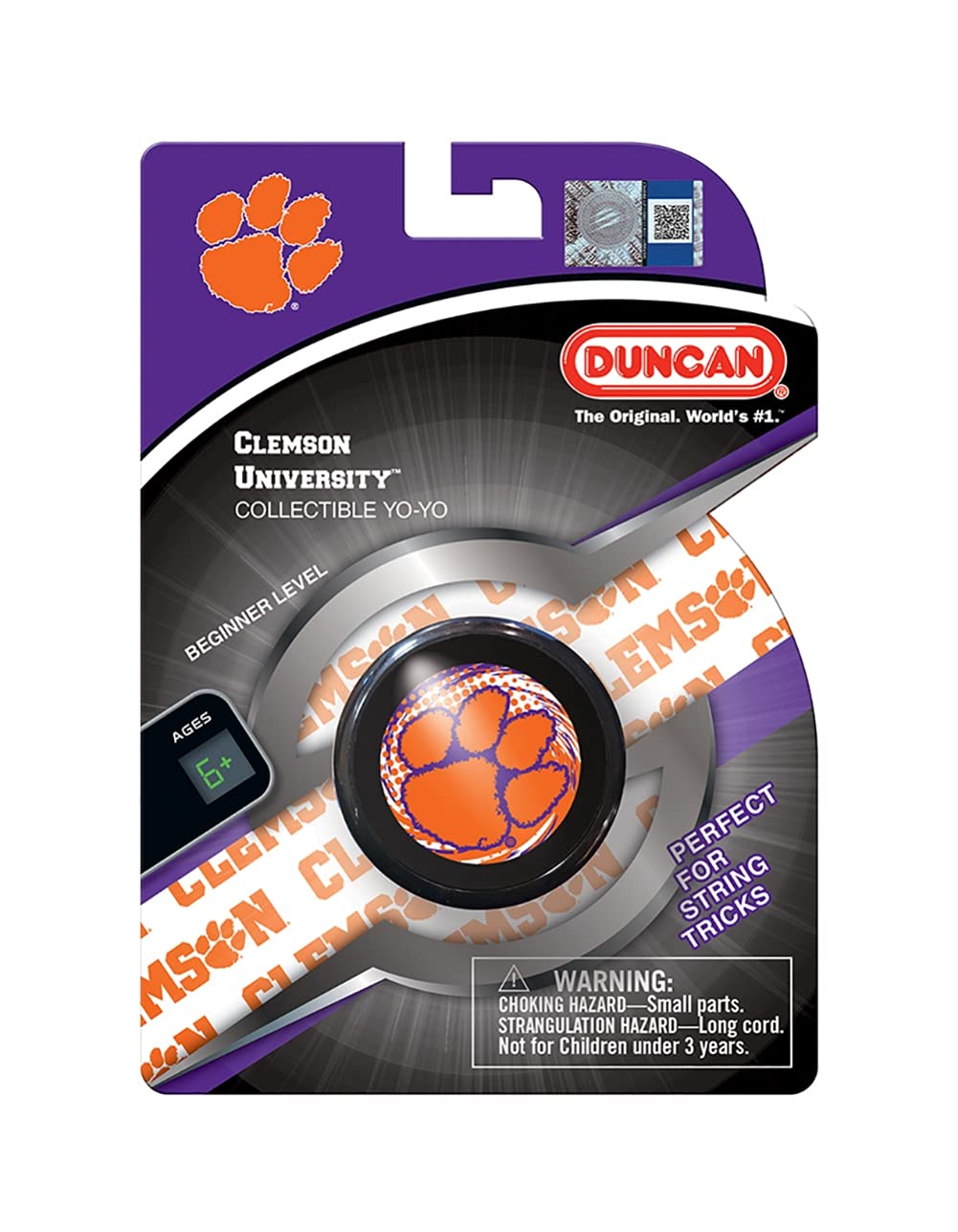Masterpieces Kids Game Day - NCAA Clemson Tigers - Officially Licensed Team Duncan Yo-Yo