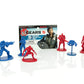 Toynk Gears 5 Nanoforce Army Builder Pack - 6 Collectible Figures, 2-Inch CoG Vs. The Swarm, Blue, Model 14335, Plastic