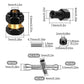 4 Pieces Brass 7mm Hex Extended Wheel Hubs Wheel Spacers Axle Extension Combiner w/Locknuts and Wrench, Compatible with Axial SC