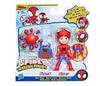 Marvel Spidey & His Amazing Friends Action Figures Superheroes + Villains (Choose Figure) (Spidey & Trace-E 2 Pack (4 inch))