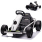 Ride on Go Kart for Kids, 24V 9Ah Battery 300W*2 Motors, 8MPH High Speed Drifting Circling Car, Slow Start Function with Music, 