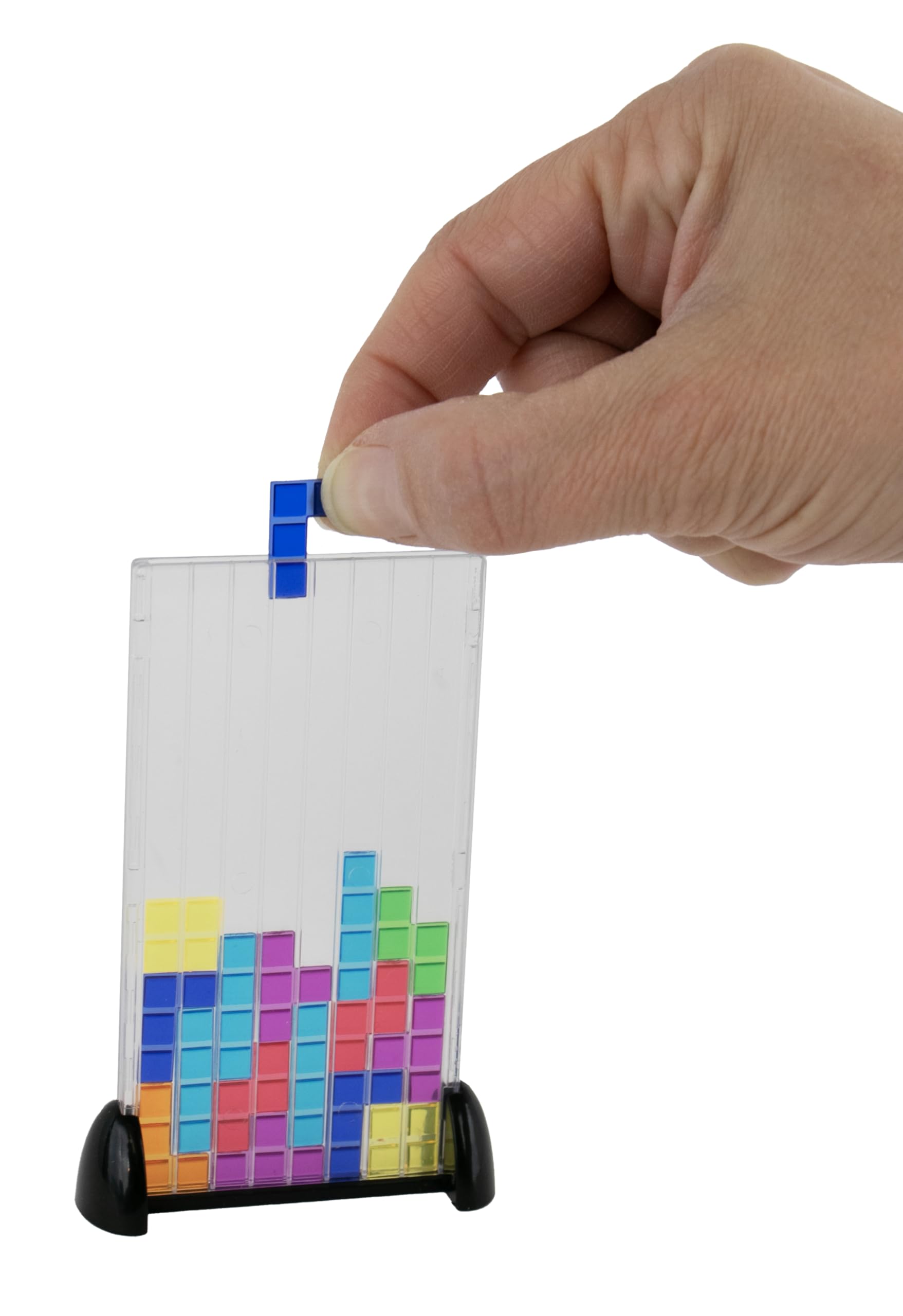 Worlds Smallest Tetris Board Game | Strategic Puzzle Game | Miniature Game | Portable Travel Gaming Excitement! - Ages 8 and Up