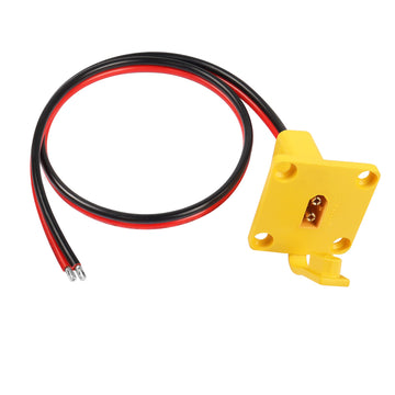RIIEYOCA XT60 Mount Panel Pigtail Cable, 12AWG XT60 Male Plug with Mount Panel to Bare Wire Power Cable for RC Lipo Battery Sola