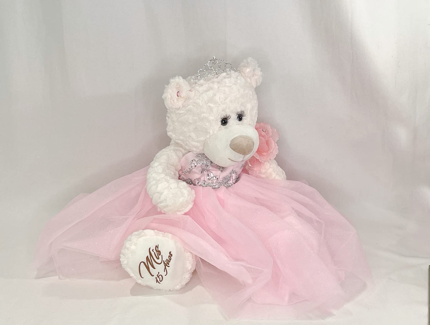 Kinnex Collections Since 1997 20' Quince Anos Quinceanera Last Doll Teddy Bear With Dress (Centerpiece) ~ Arc16831-3 (Pink)