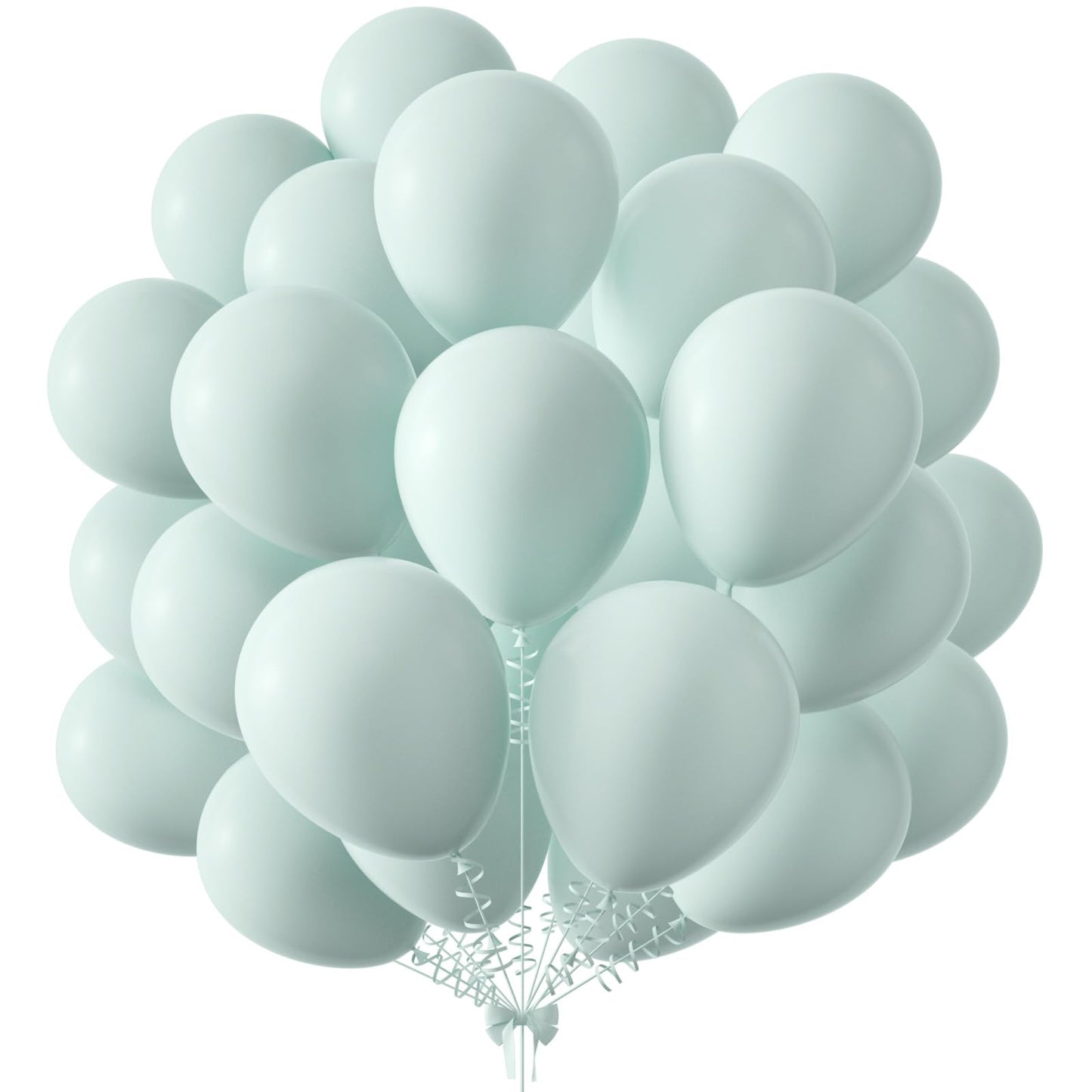 Kalor 12 Inch Pastel Green Balloons, 50 Pcs Latex Helium Macaron Balloons For Kid'S Birthday Party, Baby Shower, Wedding, Graduate Party Decorations