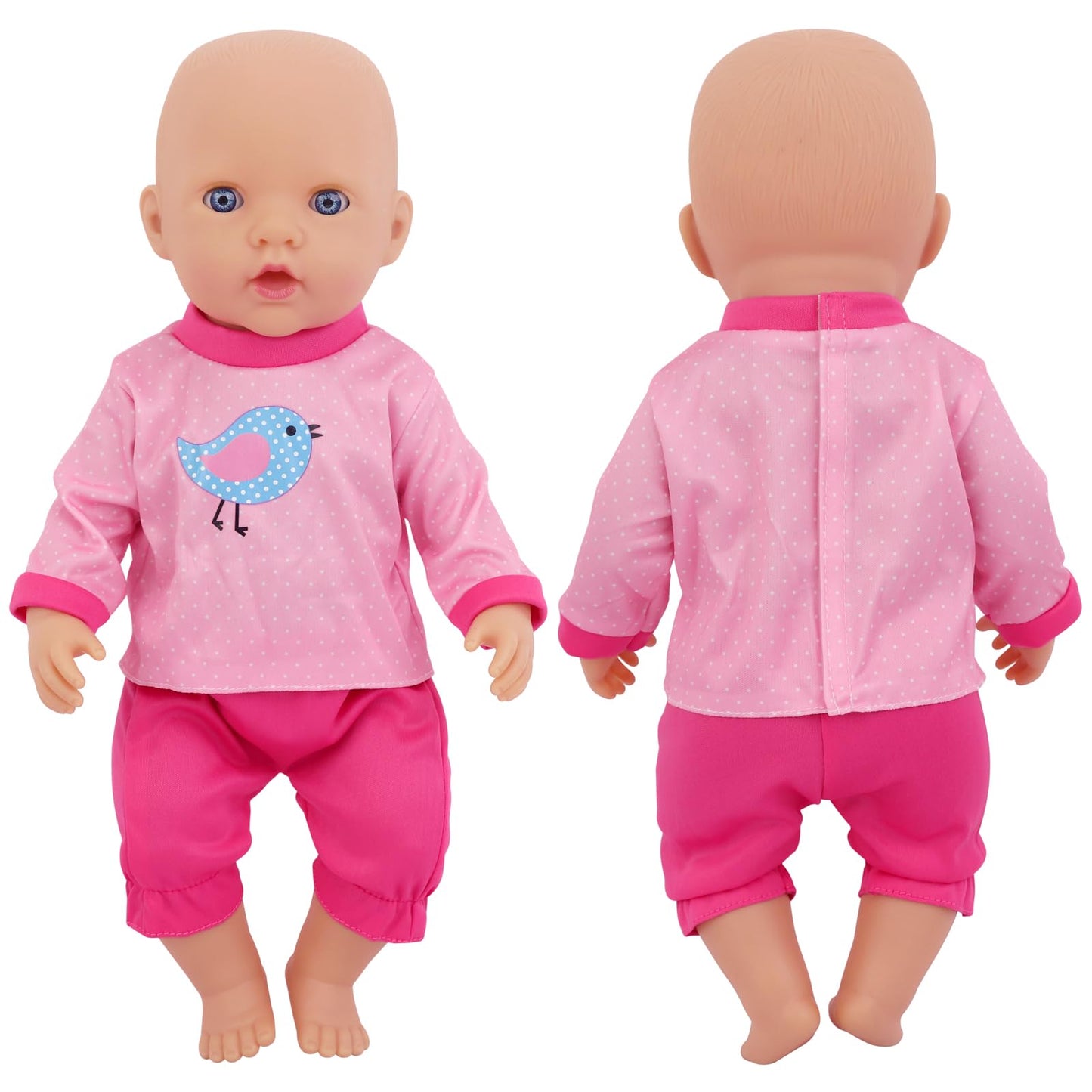 Unicorn Element 5 Sets Baby Doll Clothes For 14-18 Inch Dolls, Doll Pjs Outfits Playtime Jumpsuits Fit In 15 Inch Dolls Reborn,10 Pcs In Total Doll Clothes And Accessories For 18 Inch Girl Doll