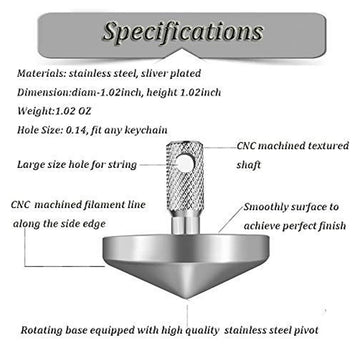 Portable Accurate Metal Spinning Top, Precision Stainless Steel Desk Toy, Edc Top Spinner Toys, Fidget Gyroscope, Vintage Totem