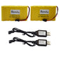 Bloimky 2 Pack 7.2V 700Mah Nicd Aa Battery Pack And Usb Charger Cable For Old Version 15 Channel 2.4G Huina 1550 550 Rc Excavato