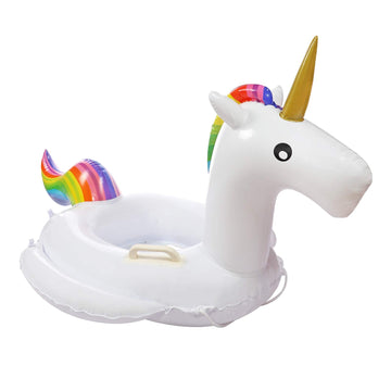 Mortime Baby Pool Float Unicorn Inflatable Swimming Ring Seat, 30' Unicorn Swim Float For Kids Toddlers Babies 1-6 Years