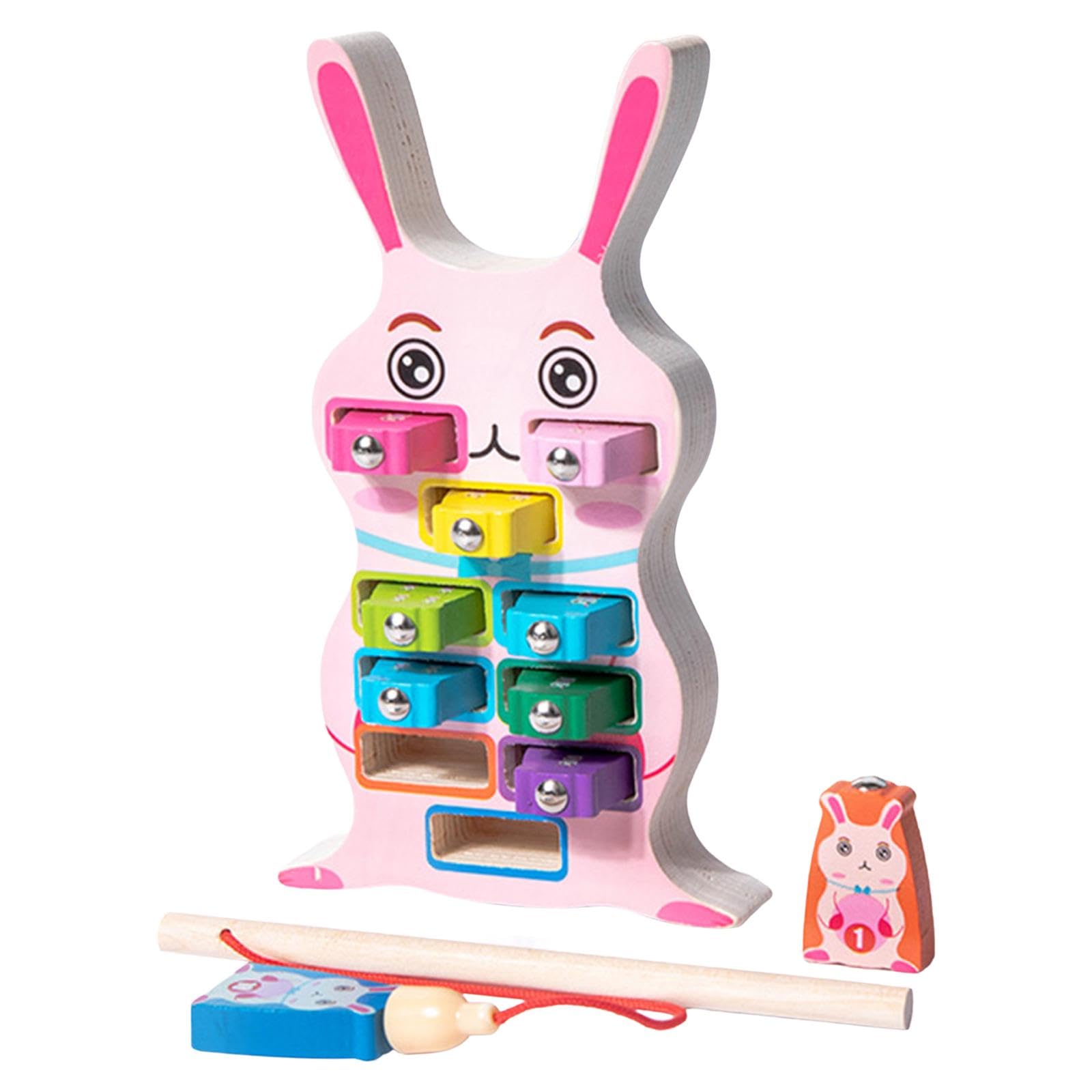 Calandis Magnetic Wooden Fishing Game Learning Preschool For Kids Children Boys Girls Rabbit | Developmental Baby Toys | Toys Fo