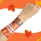 WIQEDOHA 96PCS Thanksgiving Maple leaf Themed Slap Bracelets for Thanksgiving Party Favors, Fall party Favors,Birthday Party Fav