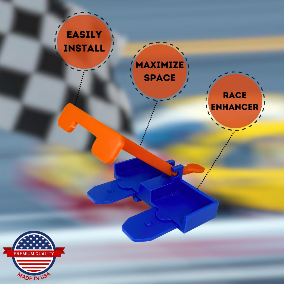 Starting Gate Compatible With Hot Wheels Racetracks | 2-Lane Launch Pad For Toy Tracks | Create Epic Racetracks | Made In Usa (S