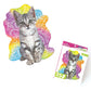 Playhouse Tabby Kitten 25-Piece Die-Cut Shaped Mini Puzzle For Kids