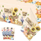 ceiba tree Thanksgiving Tablecloth Disposable Turkey Plastic Tablecloths 3 PCS Table Covers Rectangular 54 X 108 inch Waterproof