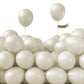 Partywoo White Sand Balloons, 50 Pcs 5 Inch Boho White Balloons, Sand White Balloons For Balloon Garland Balloon Arch As Party Decorations, Birthday Decorations, Baby Shower Decorations, White-F12