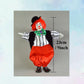 Maxyoung 9 Inch Porcelain Clown Doll Vintage Dolls Figurine, Collectible Figure, Hand Painted Toy, Christmas Halloween Birthday