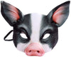 Hosfairy 1Pcs Half Face Animal Mask Pig Mask Horror Pig Mask for Halloween Costume Party Cosplay Props (Black Pig Mask)